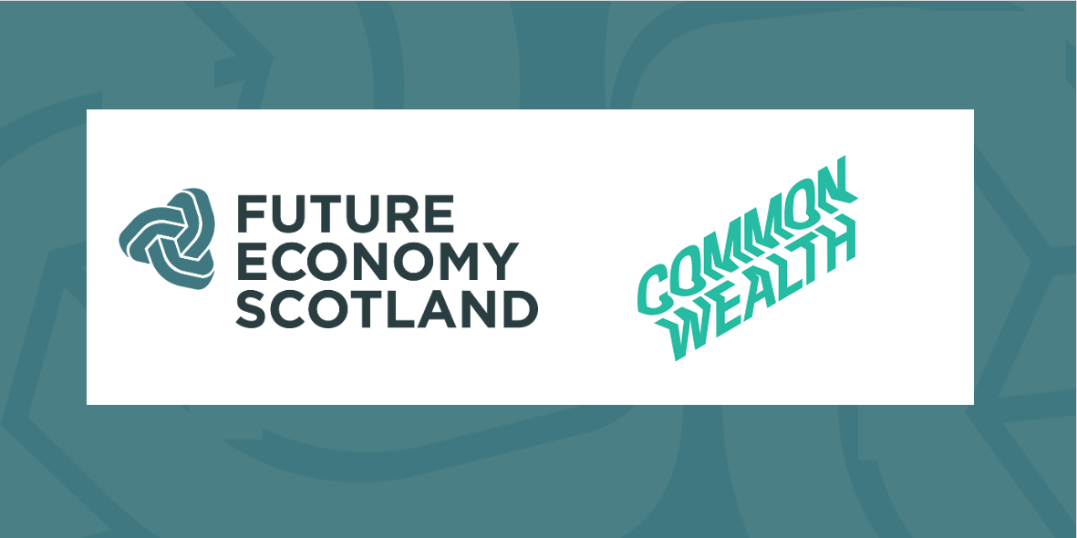 Logos for Future Economy Scotland and Common Wealth